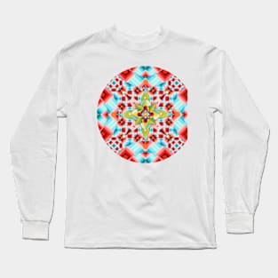 Op Art Tartan Long Sleeve T-Shirt